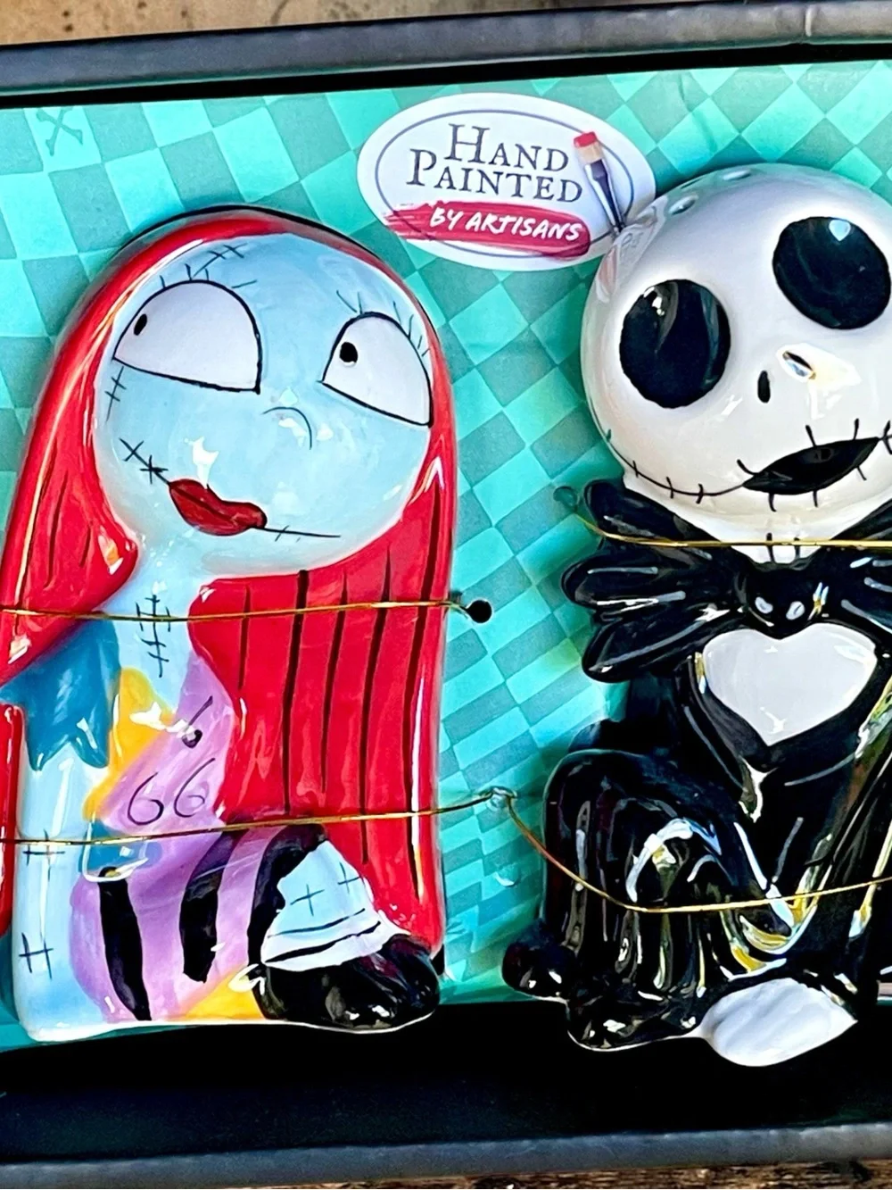 New Jack Skellington Sally Nightmare Before Christmas salt & pepper shakers